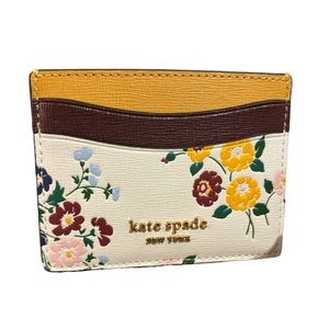 KATE SPADE NEW YORK MORGAN CLUSTER FLORAL CARD CASE